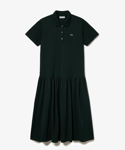 LACOSTE（ラコステ） シャツワンピース ローウエストポロドレス マキシ