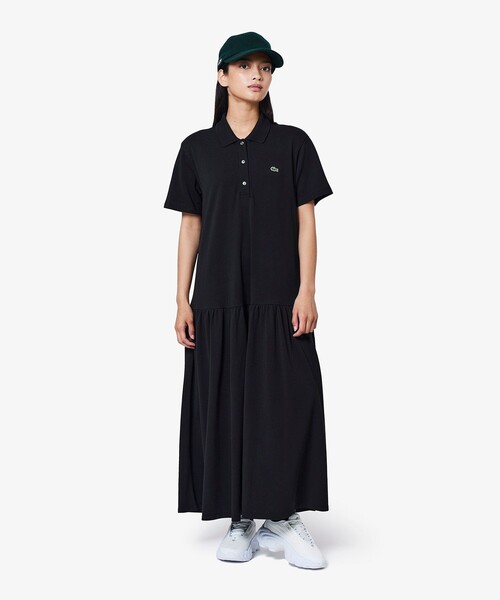 ま*ー様 ラコステ ワンピース コラボ ポロシャツ 黒 Ｌ サイズ 差がつく大人のラコステ】完売必至。人気マンガ「ワンピース」と