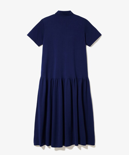 LACOSTE（ラコステ） シャツワンピース ローウエストポロドレス マキシ