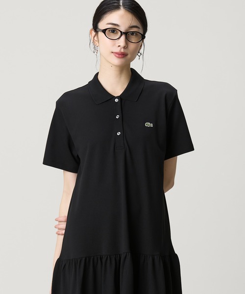 LACOSTE（ラコステ） シャツワンピース ローウエストポロドレス マキシ
