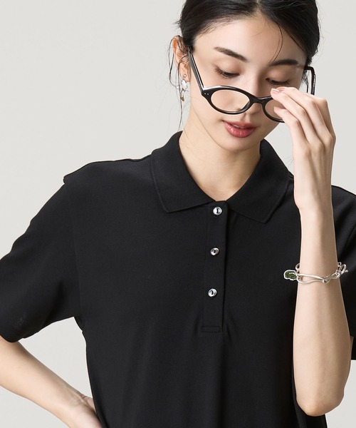 LACOSTE（ラコステ） シャツワンピース ローウエストポロドレス マキシ