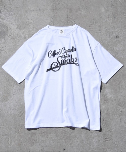 「Coffee & Cigarettes」 半袖Tシャツ MEDIUM ブラック メンズ