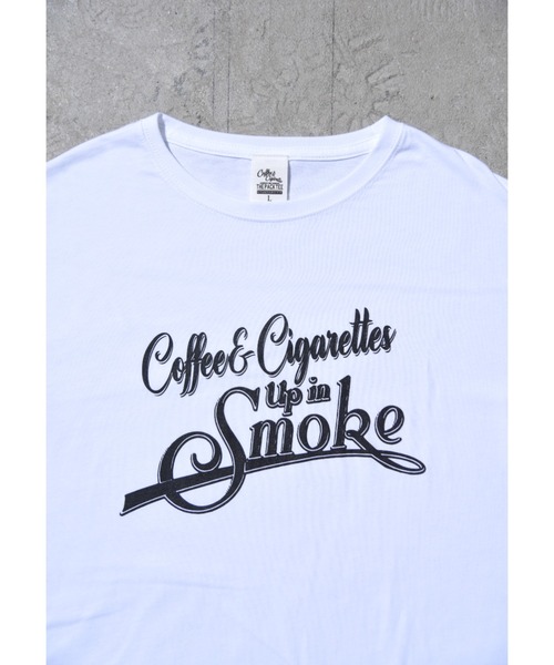 「Coffee & Cigarettes」 半袖Tシャツ MEDIUM ブラック メンズ