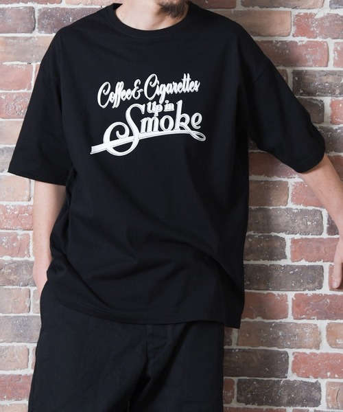 「Coffee & Cigarettes」 半袖Tシャツ MEDIUM ブラック メンズ