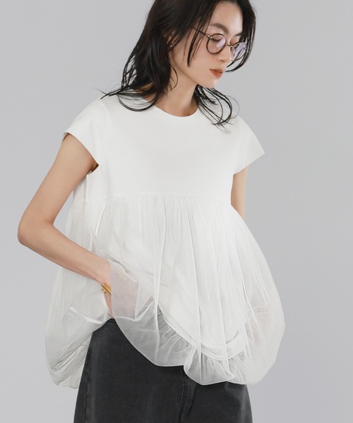 「ELFRANK」 半袖カットソー FREE ブラック レディース_画像4