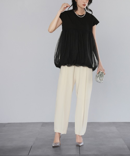 「ELFRANK」 半袖カットソー FREE ブラック レディース_画像8