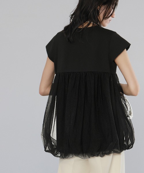 「ELFRANK」 半袖カットソー FREE ブラック レディース_画像9