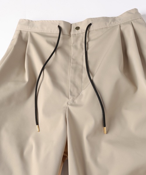 CULLNI（クルニ） パンツ Double Satin 2Tuck Drawstring Semi Wide
