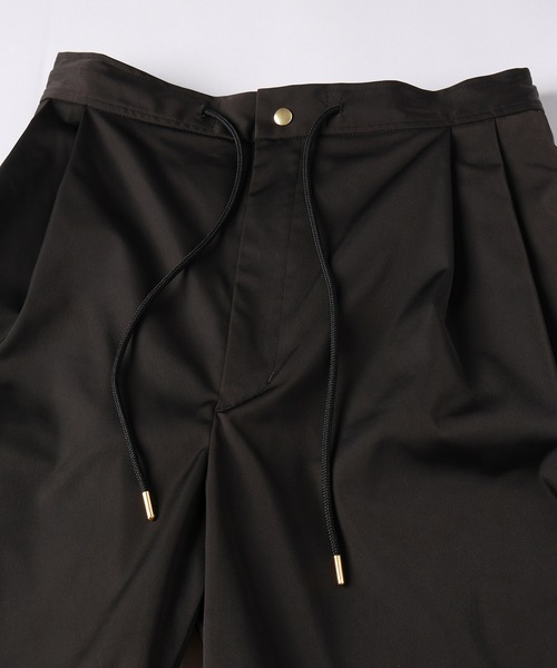 CULLNI（クルニ） パンツ Double Satin 2Tuck Drawstring Semi Wide