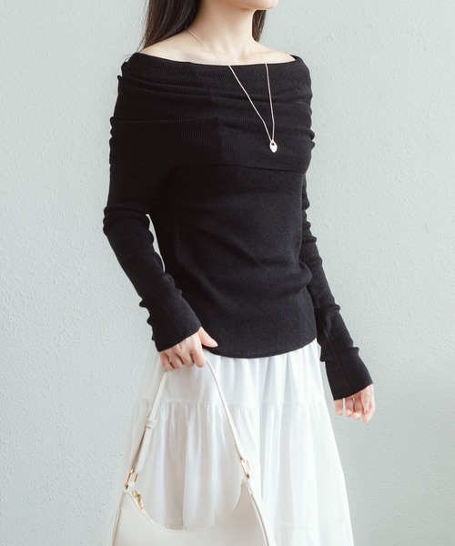 「MAISON DE THERESE」 長袖ニット FREE ピンク レディース_画像2