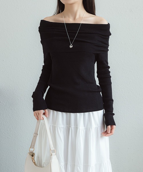 「MAISON DE THERESE」 長袖ニット FREE ピンク レディース_画像3