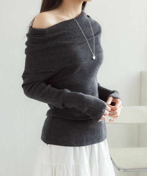 「MAISON DE THERESE」 長袖ニット FREE ピンク レディース_画像6