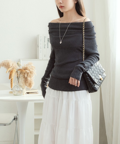 「MAISON DE THERESE」 長袖ニット FREE ピンク レディース_画像7