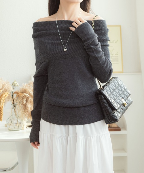 「MAISON DE THERESE」 長袖ニット FREE ピンク レディース_画像8