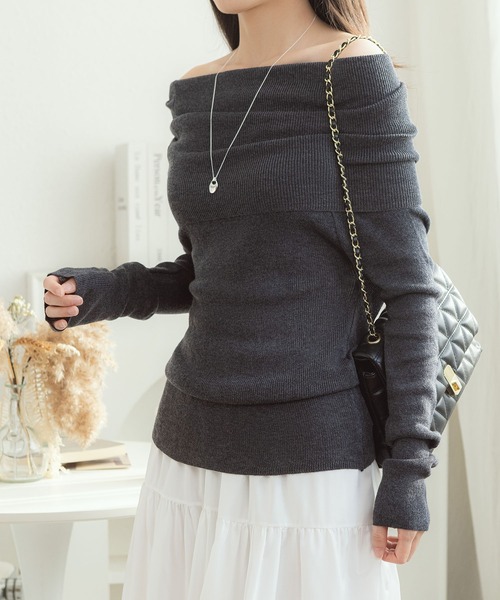 「MAISON DE THERESE」 長袖ニット FREE ピンク レディース_画像9