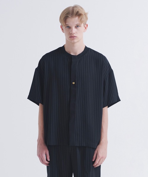 CULLNI ブラック 半袖シャツ CULLNI 「CULLNI」 半袖シャツ 2 ブラック メンズ : ZOZOTOWN