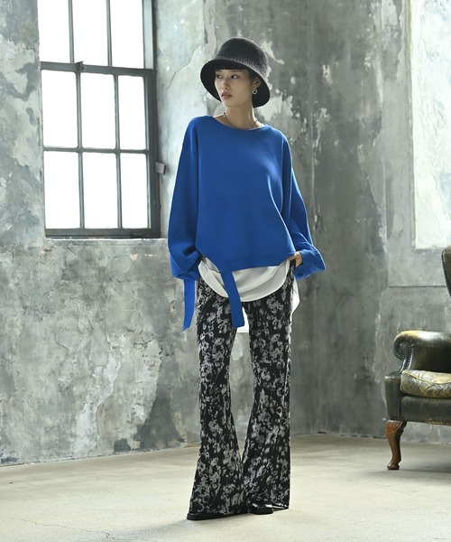 「funda mine」 長袖ニット FREE ブルー レディース_画像5