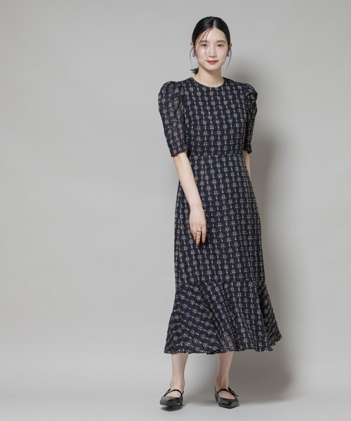 新品未使用　ジャガードワンピース (troisiemechaco)　タグ付き troisiemeCHACO（トロワズィエムチャコ） ワンピース troisieme chaco