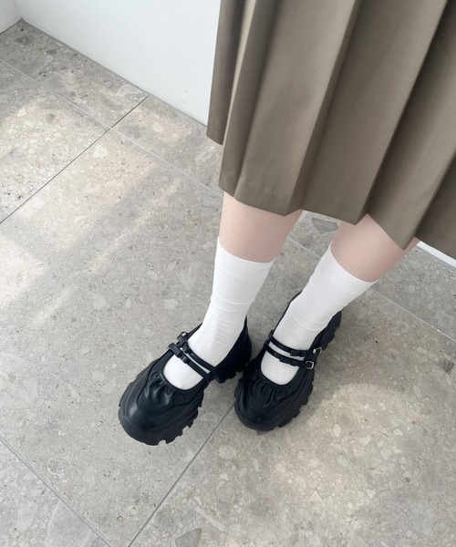 MARGARET HOWELL ブラック メリージェーン　ローファー　未使用 MARGARET HOWELL idea マーガレット・ハウエル アイデア - レディース