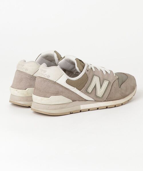 「New Balance」 ローカットスニーカー 23.5cm ベージュ メンズ_画像2