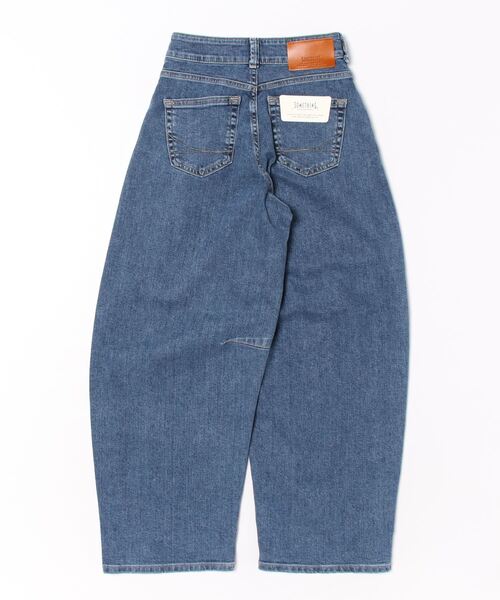 「SOMETHING」 加工デニムパンツ SMALL インディゴブルー レディース