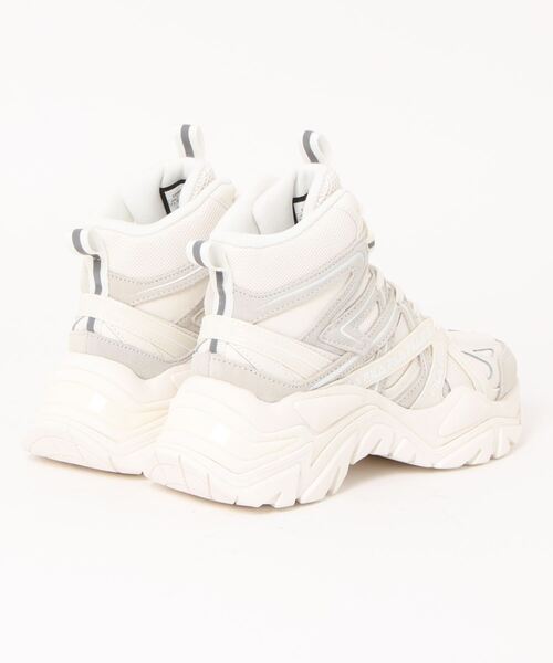 「FILA」 ハイカットスニーカー 25.0cm グレー レディース_画像2