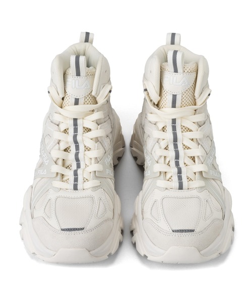 「FILA」 ハイカットスニーカー 25.0cm グレー レディース_画像4