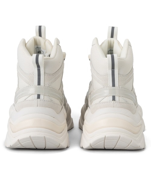 「FILA」 ハイカットスニーカー 25.0cm グレー レディース_画像5