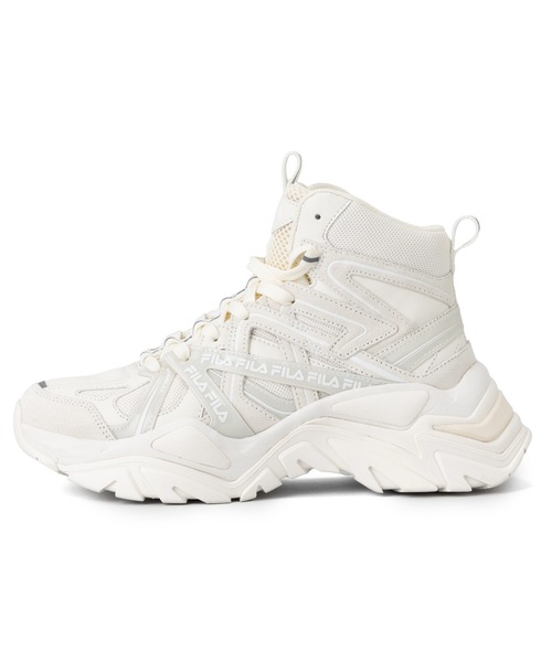 「FILA」 ハイカットスニーカー 25.0cm グレー レディース_画像6