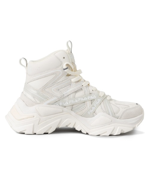 「FILA」 ハイカットスニーカー 25.0cm グレー レディース_画像7