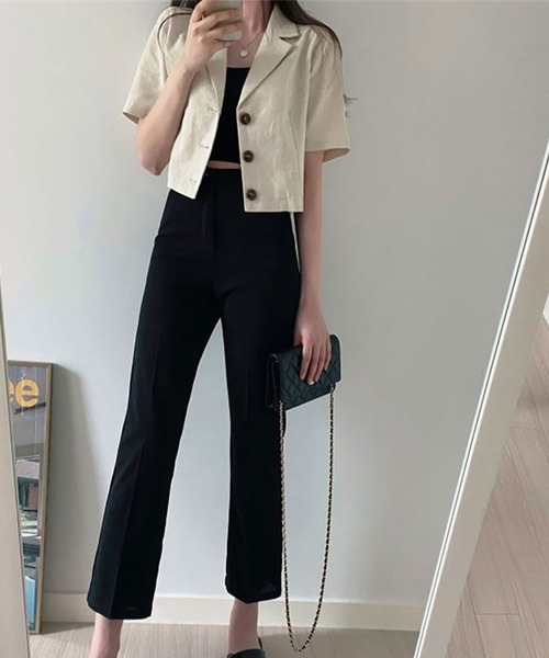 「NinaetLina」 テーラードジャケット FREE ブラウン レディース_画像6