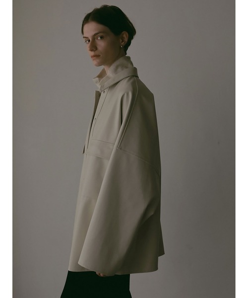 HER. ブルゾン アウター 合皮ビッグCPOジャケット レディース