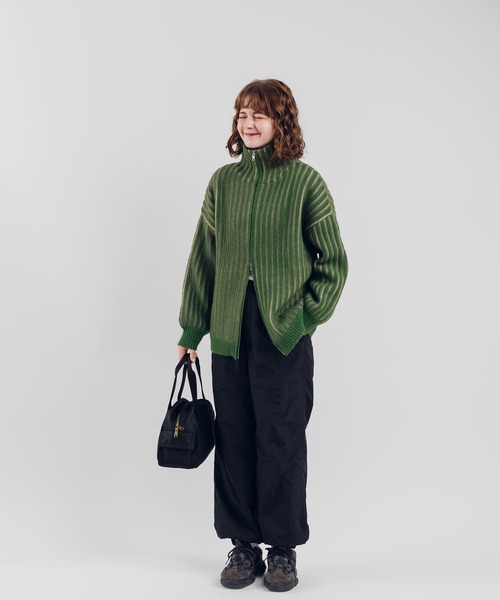 MUHET（ミュエータ） ニットカーディガン X-LARGE ネイビー レディース