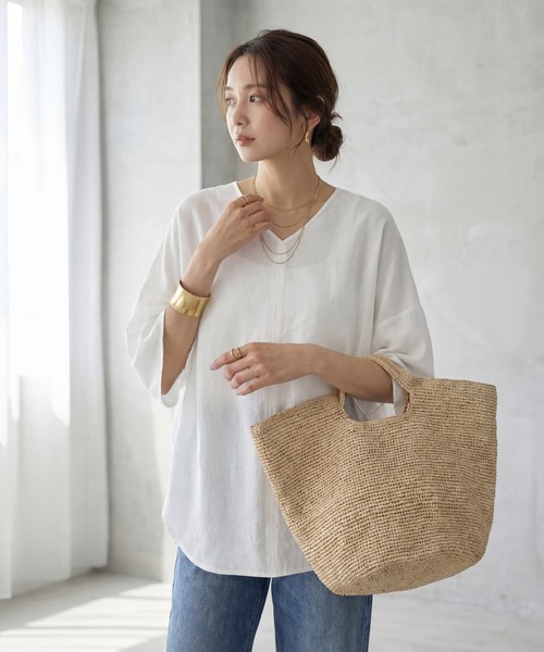 STYLE DELI（スタイルデリ） リネンシャツ ブラウス シャツ リネン調