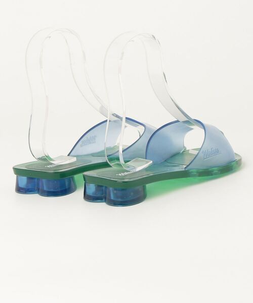 「melissa」 フラットサンダル 24cm グリーン レディース_画像2