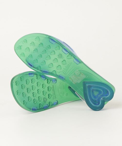 「melissa」 フラットサンダル 24cm グリーン レディース_画像3