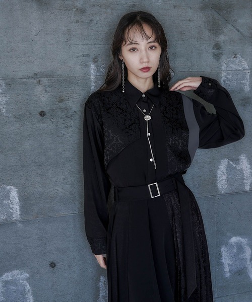 HARE（ハレ） ブラウス シャツ アシメJQプリーツシャツ(HARE