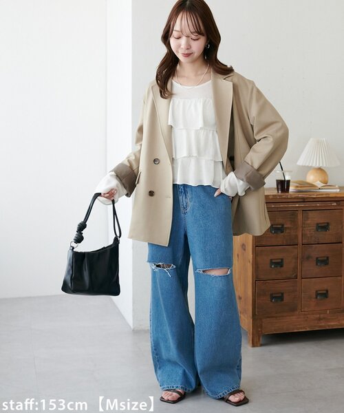 Discoat（ディスコート） ジャケット テーラードジャケット Wブレスト