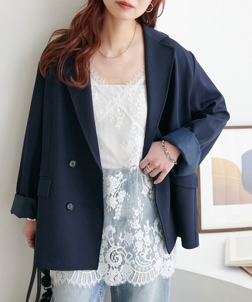 Discoat（ディスコート） ジャケット テーラードジャケット Wブレスト