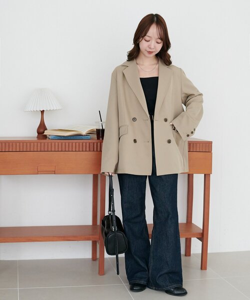 Discoat（ディスコート） ジャケット テーラードジャケット Wブレスト