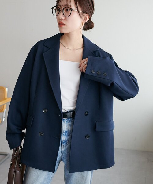 Discoat（ディスコート） ジャケット テーラードジャケット Wブレスト