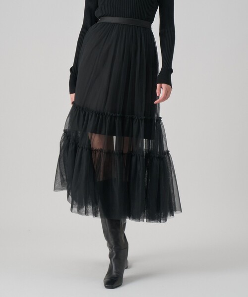 ANAYI（アナイ） スカート チュールティアード スカート : ZOZOTOWN