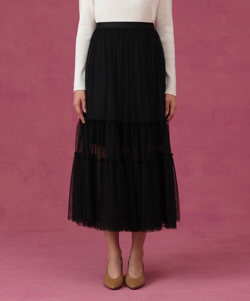 ANAYI（アナイ） スカート チュールティアード スカート : ZOZOTOWN