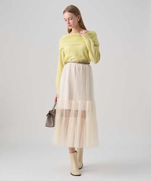 ANAYI（アナイ） スカート チュールティアード スカート : ZOZOTOWN