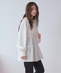 ラッシュガード フード付ティアードジップパーカ...の詳細画像1