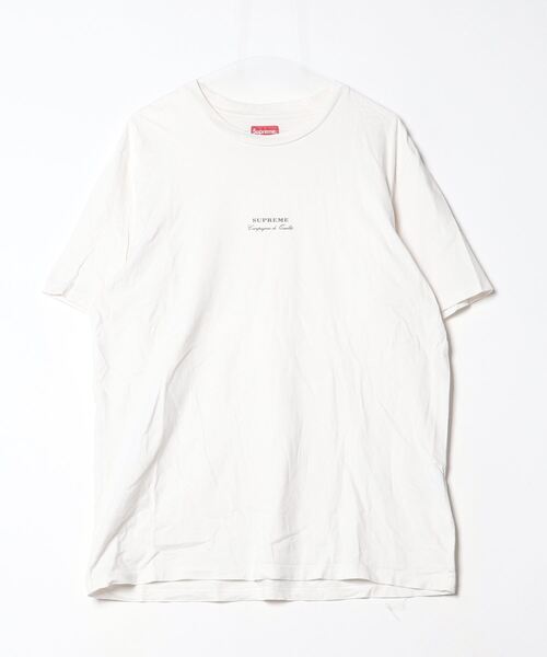 supremeワンポイントTシャツ Supreme（シュプリーム） ワンポイント半袖Tシャツ L ホワイト メンズ