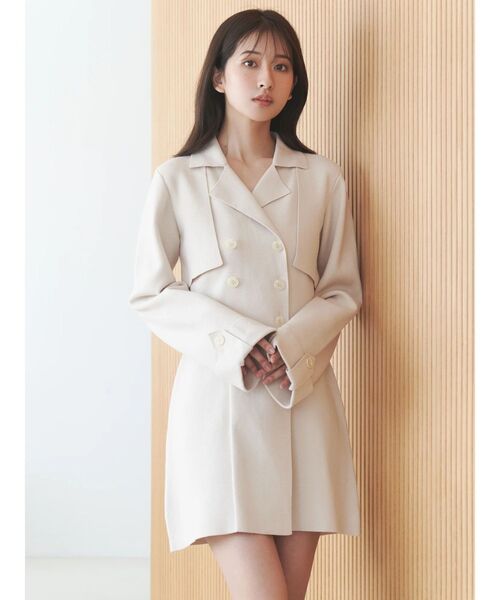 MERCURYDUO（マーキュリーデュオ） ワンピース ニットジャケットミニ