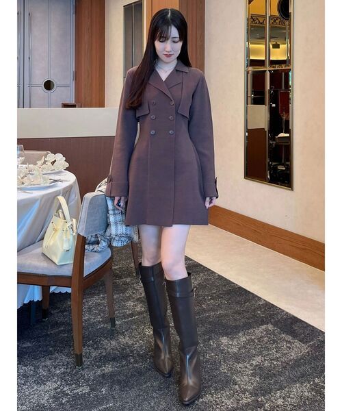 MERCURYDUO（マーキュリーデュオ） ワンピース ニットジャケットミニ