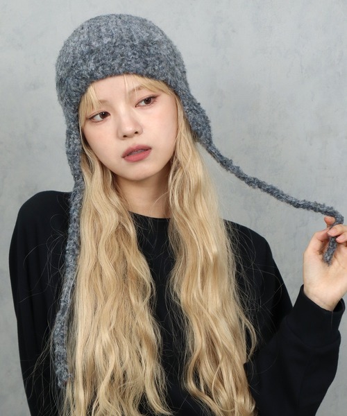 BARELY BLUE ニット帽 ニットキャップ 「 BARELY BLUE / ベアリー