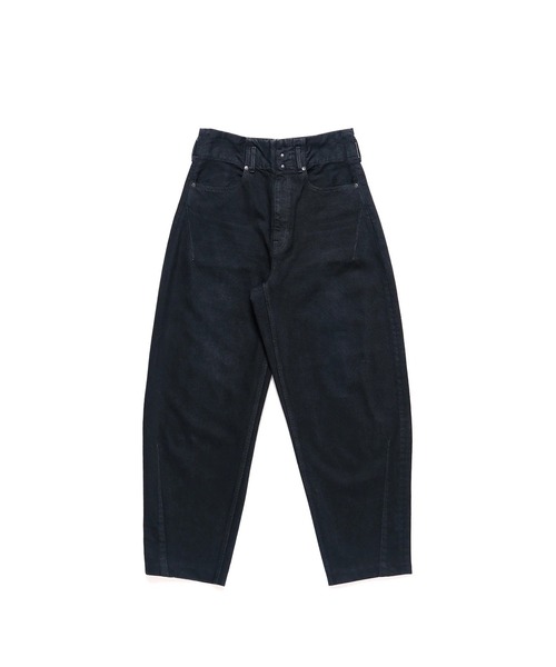 TANAKA（タナカ） ジーンズ TAPERED JEAN TROUSERS OVERDYE BLACK